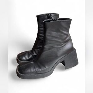 Justine Clenquet Black Leather Boots 38 IT